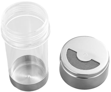 Cabilock Shaker à Épices Distributeur Assaisonnements Cuisine Pot à Sel ou Poivre Saupoudreuse Pratique et Hermétique Ustensile Léger pour Usage Quotidien