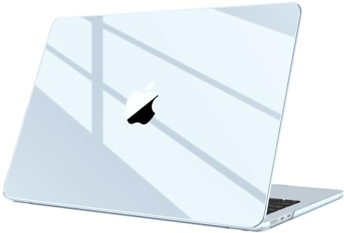Fintie Hülle Kompatibel mit MacBook Air 13,6 Zoll M5 M4 M3 M2, Himmelblau | A3449 A3240 A3113 A2681 (2026-2022), Ultradünne Hartschale Schutzhülle Snap Cover