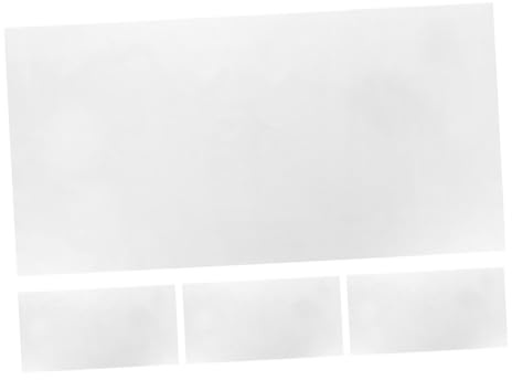 TOPPERFUN 4piezas Tapiz De Pizarra Blanca Extraíble Pizarra Blanca Para Pared Borrado Seco Láminas Portátiles Película Estática