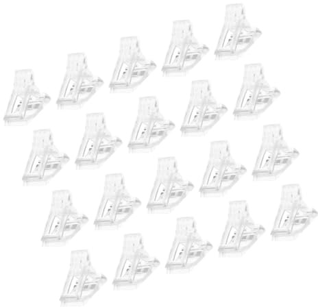 Ipetboom 40stücke Nagelspitzenclips aus Kunststoff für Schnellen Aufbau Maniküre-fixierclips Bruchfest und Wiederverwendbar Nagelkunstwerkzeug für Studio oder Zuhause