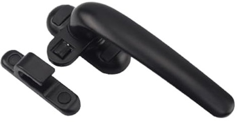 SparklWLeaf Maniglia for Anta Universale in Lega di Alluminio Maniglia for Porta antifurto Maniglia for Porta e Anta Maniglia for Serratura con Fibbia for Porte e finestre per finestre(Black Right)