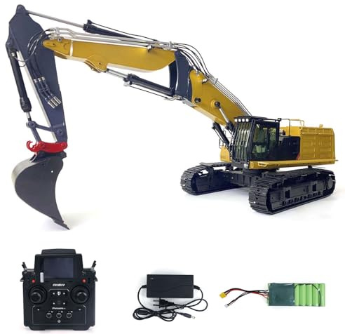 TOUCAN RC HOBBY Pelle hydraulique 3 bras 374F PL18EV 1/14 RC modèle pelleteuse métallique radiocommandée
