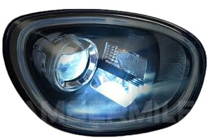 Pellicola Protettiva per Fari Auto per Mini Cooper F55 F56 F57 F60 Clubman F54,per Fari Auto TPU Trasparente Protezione Adesivi.,Blackened