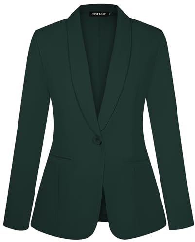 MINTLIMIT Women Blazers Jacket Shawl Collar Suit Long Sleeve Blazers Jackets with Pockets Button Closure Outerwear Casual
