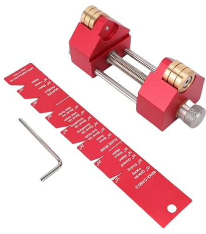 VELATEMOR Honing Chisels, Planes Sharpener Jig, with Roller Wheel Angle Fixture Gage for Carpenter, Accurate Sharpening Kit
