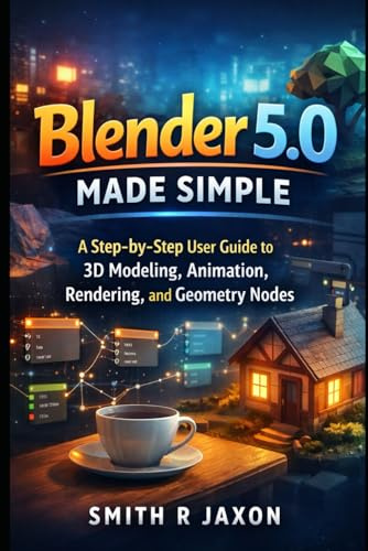 Blender 5.0 Made Simple: A Step-by-Step User Guide to 3D Modeling, Animation, Rendering, and Geometry Nodes