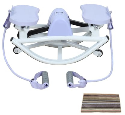 Lhanel Rock Stepper Side-Stepping Machine with Resistance Bands Low-Impact Balance Training Women's Home Fitness Equipment(Blue)