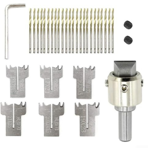 30-teiliges Ringbohrer-Set für Perlenherstellung und Schmuckherstellung, kleine Lochbohrwerkzeuge für Heimwerker, Holzbearbeitung, Löffelringe, handgefertigtes Schmuckzubehör