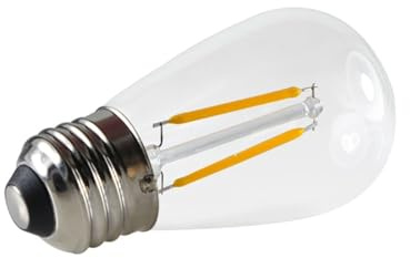NSXDCVKBJ Fengyan Lighting Ampoule Led à Filament, 2 paquets, ac 220v, E27, S14, ST45, 2W, IP65, décoration extérieure de noël, lampe d'éclairage domestique