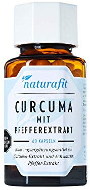 naturafit Curcuma mit Pfeffer-Extrakt Kapseln, 60 St. Kapseln
