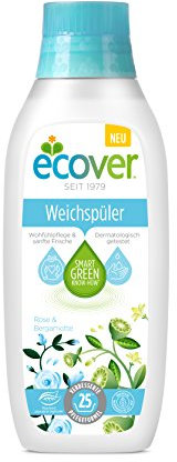 Ecover Weichspüler Rose & Bergamotte, 750 ml, 6er Pack, 5412533415995