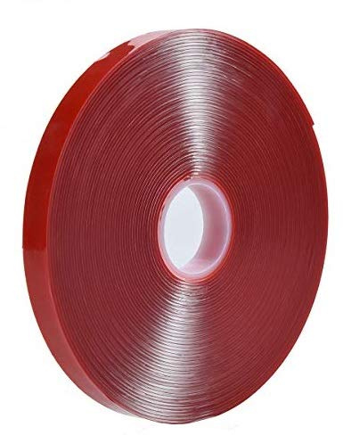 30M Acryl Klar Montage Klebeband -10mm x 30m Heavy Duty Doppelseitiges Klebeband Nano Spurlos Entfernbares für LED-Lichtstreifen, Glas, Metall und Auto Dekor, Temperaturbeständig