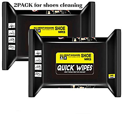 UNEED-GCY Salviette lucidascarpe - Viaggi portatili scarpe usa e getta Pulizia bagnato Scarpe bianche Artefatto -Quick, Pulitore facile e usa e getta (60Wipes)