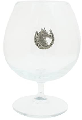 Gamekeepers Cottage gifts Horse Head in Shoe Brandy Cognac Glass Gift 25 Oz 186