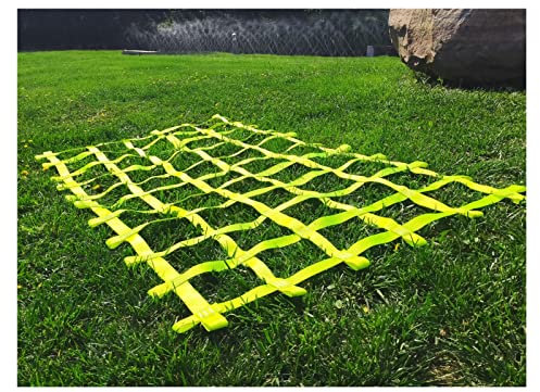 Splenlife Filet a Grimper Enfant Exterieur,Filet Escalade Balancoire Cargaison Corde Ninja Line for Kids Outdoor Play Équipement D'entraînement Climbing Frame,pour Jardin Aires de Jeux,Vert