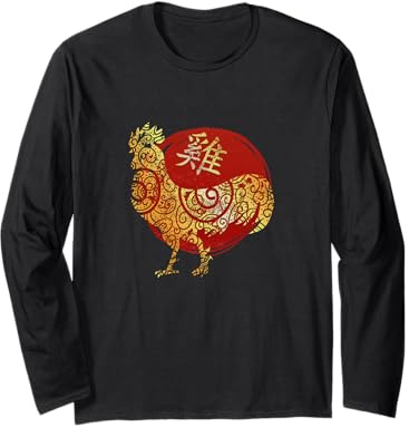 Coq Signe astrologique de l'horoscope zodiaque chinois Manche Longue