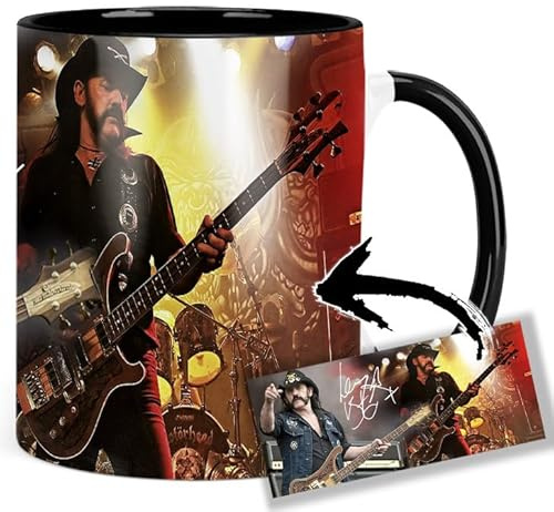 Motorhead Lemmy Kilmister A Tasse Innen & Henkel Schwarz Keramikbecher Mug