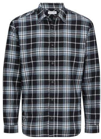 JACK&JONES PLUS Jjjoshua fall flanellskjorta Ls Pls fritidsskjorta, Goblin Blue, 3XL