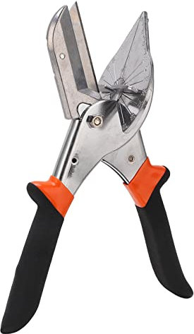 Multi Winkel Gehrung Scherenschneider Handwerkzeuge mit 10 Stück Klinge einstellbar von 45 bis 135 Grad Trim Cutter Handwerkzeug für Kunststoff, Gummi, PVC, Fliesenkanten, Zierleisten
