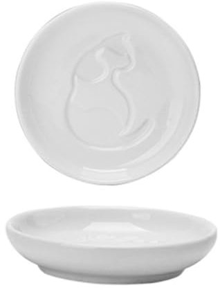 MAGICLULU 3stücke Weisse Sojasauce Schale Keramikuntertasse Rund Für Essig Und Sojasauce Haushaltsuntertasse Aus Keramik Langlebig Und Wiederverwendbar