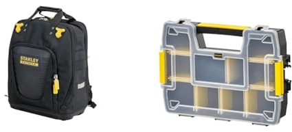 Stanley Rucksack FatMax, mit schnellem Zugriff & FatMax Werkzeug-Organizer Sortmaster/Aufbewahrungsbox