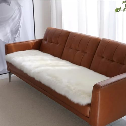 Altlue Lammfell Teppich Groß Echt Fellteppich Flauschiger Fell Teppiche Lammfell Echt Groß Für Wohnzimmer Schlafzimmer(90X180cm(35.4inchX70.8inch))