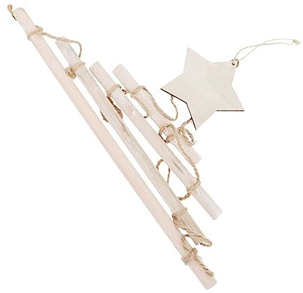 IMIKEYA 2st DIY Holz Anhänger Weihnachtsdeko Zuhause Anhänger Weihnachts DIY Zum Aufhängen Weihnachtsparty- Hängende Weihnachtsverzierung Hölzern