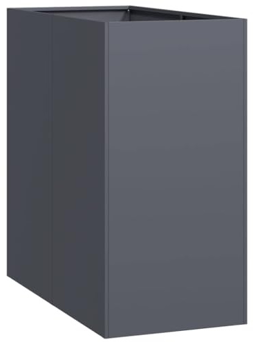 vidaXL Pflanzgefäß Anthrazit 40x80x80 cm Stahl