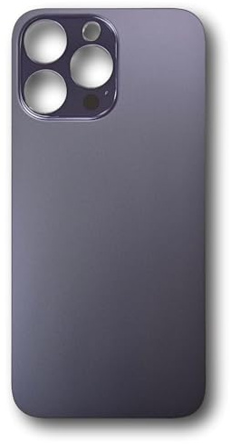 Smartex® Vetro copribatteria per scocca Posteriore Big Hole Compatibile con iPhone 14 PRO Max | Senza Logo (Viola)