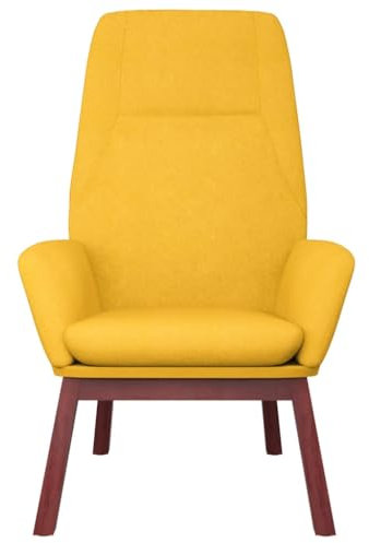 HEFZGDB Relaxsessel Senfgelb Stoff Armlehnstuhl Schminkstuhl Schminktisch Stuhl Esszimmerstühle für Sitzungszimmer Wohnbereich Schlafzimmer Arbeitszimmer