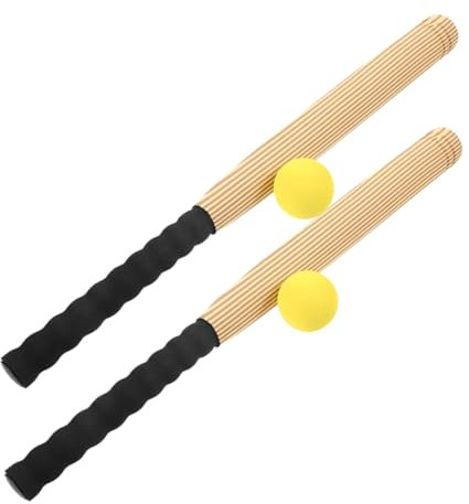 Toyvian 2sätze Baseball-trainingsschläger Aus Eva-Material Mit Ball Für Outdoor-sportspielzeug Tragbarer Baseballschläger Für Kinderzubehör Und Trainings-baseballschläger