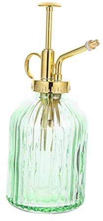 LIOOBO Bouteille D'arrosage en Verre Vintage 350ml pour Plantes D'intérieur et Extérieur Flux D'eau Précis et Design Rétro Unique et Charmant