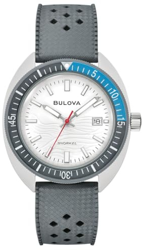 Bulova Herren-Armbanduhr Quarz Snorkel Grau 98B449