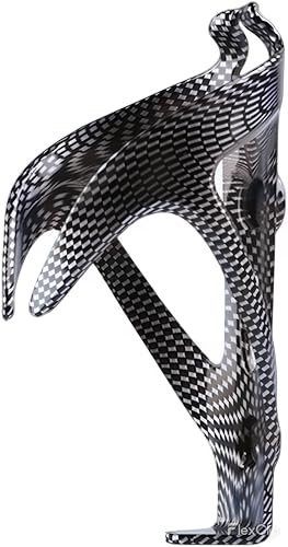 Vroxdrez Portabidón de Bicicleta, Soporte de Botellas con Acabado de Carbono para portabidones Bicicleta MTB, Estable y Ligero para Bicis de Niño, Carretera y Uso Diario