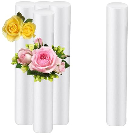 QoTang 4 Confezione Bastoncini di Schiuma Floreale, Bastoncini di Schiuma per Fiori freschi e Artificiali, Tubo di Schiuma per modellismo, Fai da Te, Arti e Mestieri, 40 x 5 cm