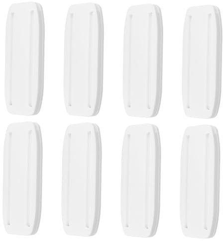 DIYEAH Fijador de Regletas de Enchufes 8 Piezas sin Perforación para Montaje Pared Soporte Práctico para Organizador de Cables para Superficies de Azulejo y Madera Color Blanco