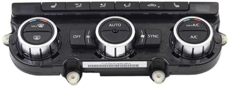 35D 907 044 Panel de control del aire acondicionado Climatronic para calefacción de asientos de CA compatible con VW Passat B7 CC Tiguan Golf 6 35D907044