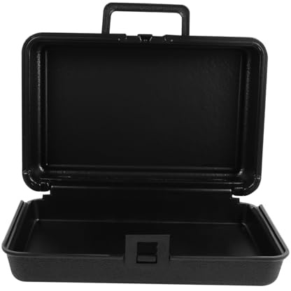 Lurrose Plastic Toolbox Large Capacity Household Storage Case with Buckle Abs Material Portable Tool Organizer for Power and Hand Tools