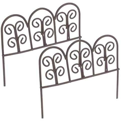 FUNOMOCYA 2 Stück Kleines Metall Rankgitter Für Kletterpflanzen Im Topf Dekorative Pflanzenstütze Für Zimmer Und Außengarten 7,5x6,5cm Robustes Pflanzenspalier Für Kleingärten
