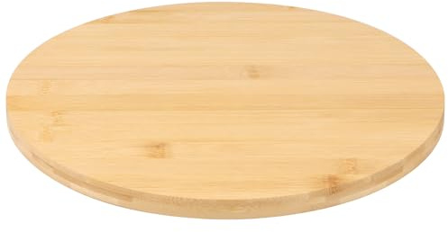 Bamboo Lazy Susan Turntable 30cm,Rotating Serving Plate for Kitchen Countertop Condiment Organizer Round Lazy Susan Organizer for Serving Food, Cheese, Desserts & Organizing Items