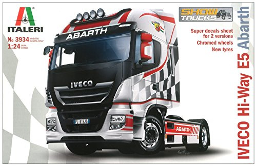 ITALERI 3934S - 1:24 Iveco HI-WY E5 Abarth , Modellbau, Bausatz, Standmodellbau, Basteln, Hobby, Kleben, Plastikbausatz, detailgetreu, Unlackiert