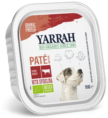 Yarrah Ciotola per cani biologici, senza cereali, 150 g, confezione da 12 (12 x 150 g) 150 g