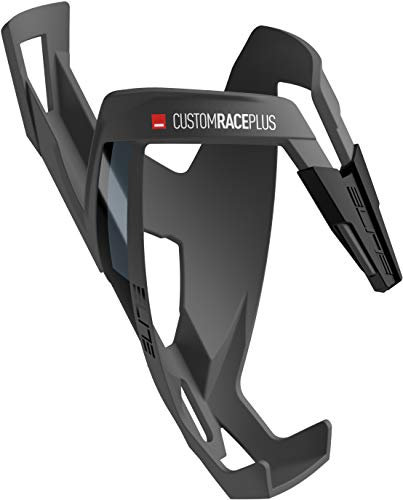Elite Custom Race Plus Portabidón Negro Skin Soft Touch – Ligero Resistente – Bicicleta Carretera MTB Gravel E-Bike – Portabidon Ciclismo Universal