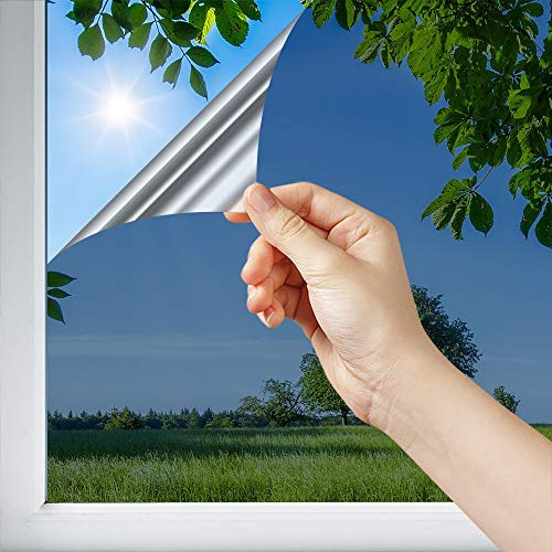 DIMEXACT Sonnenschutzfolie für Fenster, Außenmontage für Flächen über 1,2 m2, Sehr Dunkles Nachtblau, Breite bis zu 1,52 m, Rolle