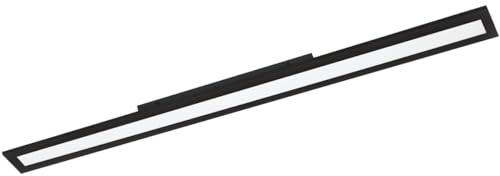 EGLO connect LED Deckenleuchte Salobrena-C 1 flammige | Deckenlampe aus Aluminium und Kunststoff in Schwarz, Weiß, Fernbedienung, Farbtemperaturwechsel (warm – kalt), RGB, dimmbar