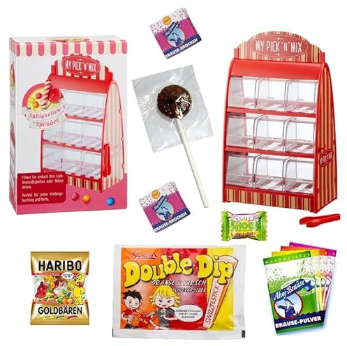 Posten Anker Retro Candy Dispenser, Candy Bar Candy Vending Machine with Tongs, Candy Storage Sweets Dispenser Candy Bar
