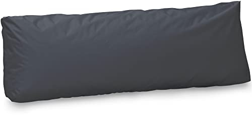 Spatium Jumbo XXL Palettenkissen Set abnehmbar Bezug wasserdicht gesteppt Palettenpolster Palettenauflage Palettensofa (Anthrazit, Langes Rückenkissen 120x40x20)