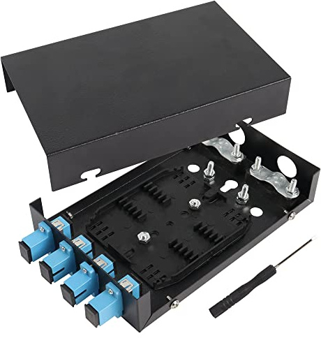 PNGKNYOCN 4 Port Fiber Optical Terminal Junction Box，Compact Size No Burr Pigtail Termination Box Fiber Optic Junction Box
