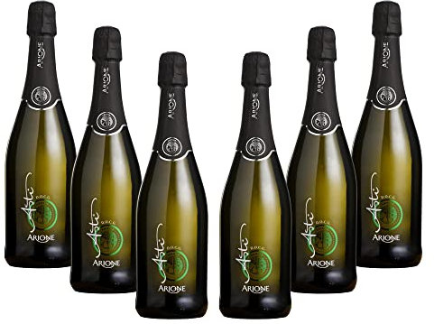 ARIONE | Spumante Dolce Asti DOCG, Confezione da 6 Bottiglie da 750 ml