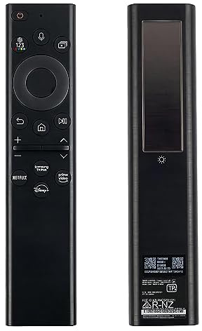 Fourmor Original Sprachfernbedienung BN59-01385A Solar Charging für Samsung 2021 und 2022 and2023 Smart TVs. Auch Bn59-01385B Full Function Replacement